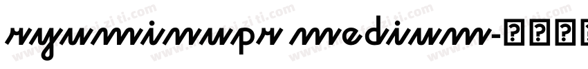 ryuminupr medium字体转换